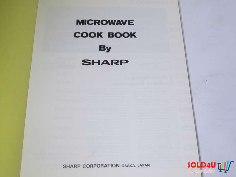 Sharp - Carousel Microwave Oven - Cook Book