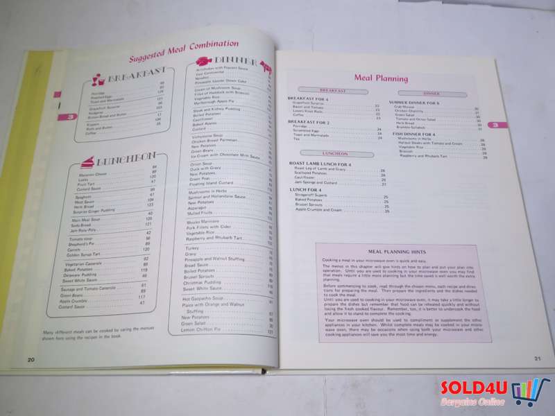 Sharp - Carousel Microwave Oven - Cook Book