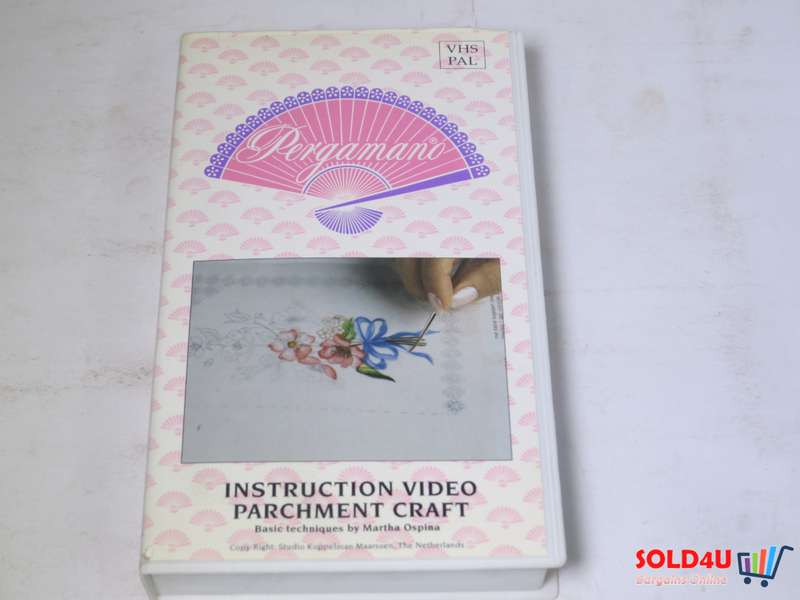 Pergamano - Instruction Video Parchment Craft by Martha Ospina VHS Tape