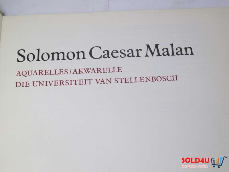 solomon Caesar Malan - Aquarelles - Die Universiteit Van Stellenbosch