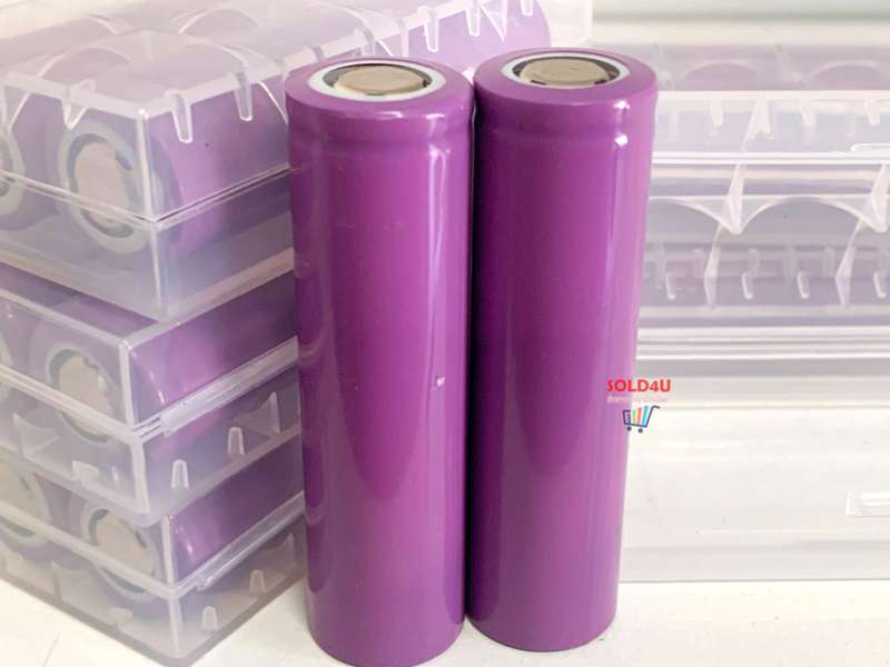 18650 Battery 3.7V Li-ion Rechargeable [ set of 2 in Plastic Box ]