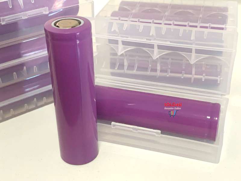 18650 Battery 3.7V Li-ion Rechargeable [ set of 2 in Plastic Box ]