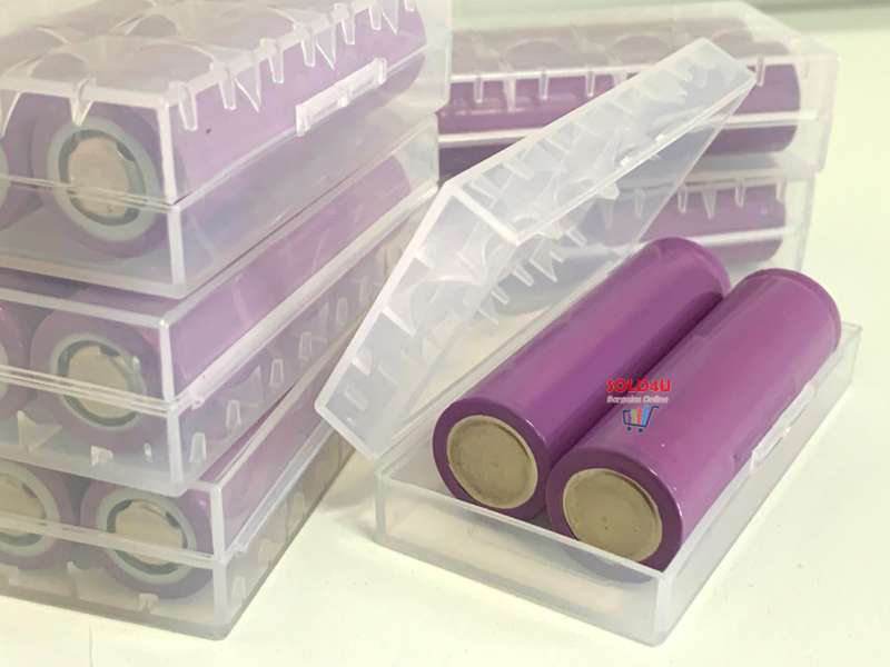18650 Battery 3.7V Li-ion Rechargeable [ set of 2 in Plastic Box ]