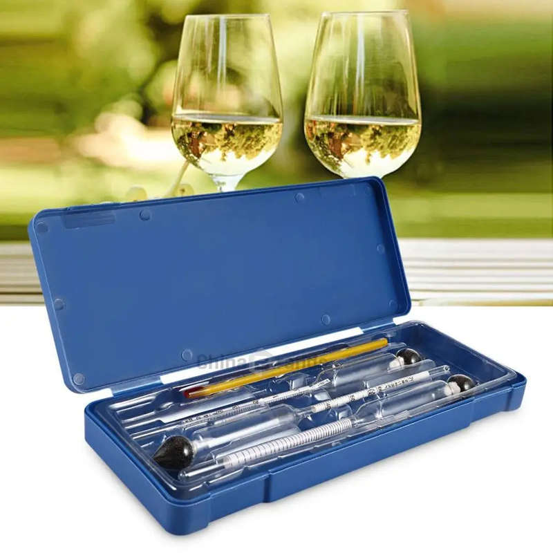 3 Piece Proof Hydrometer Alcohol Meter Tester With one Thermometer