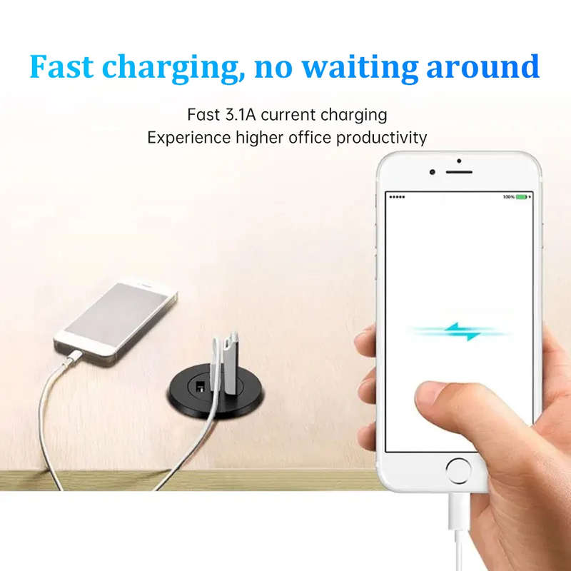 3.1A Desktop 3 Ports Splitter USB HUB Adapter