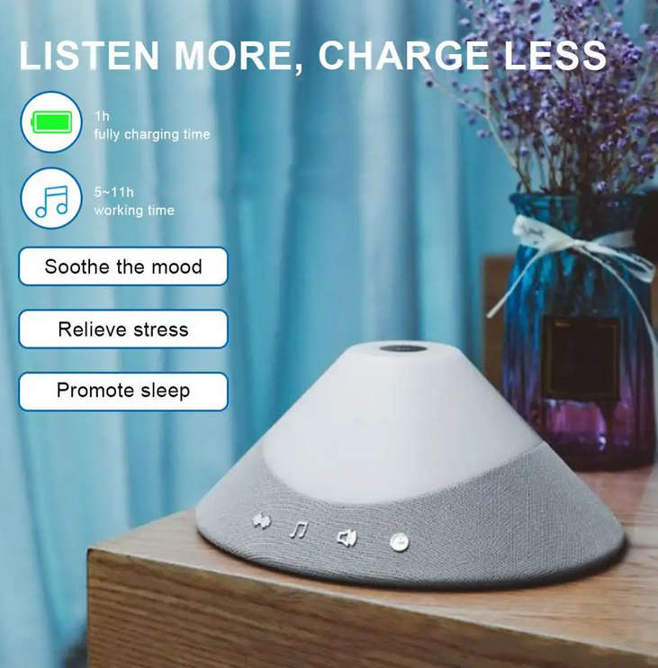 Music White Noise Machine with Night Light