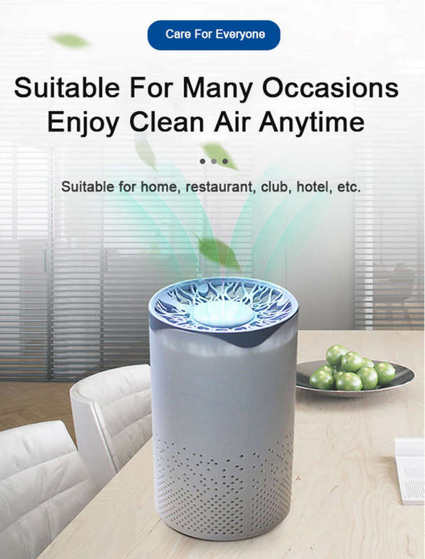Portable UV Air Purifier & Air Cleaner for Office Home