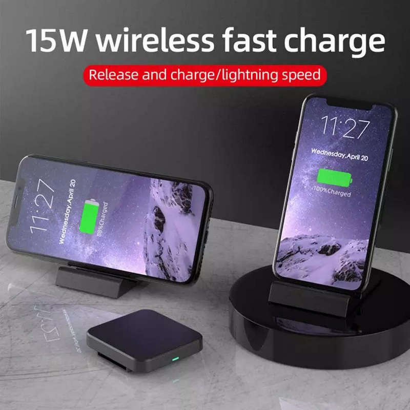 15W Folding Wireless Charger Phone Holder For IPhone 12 Pro & Airpods Pro