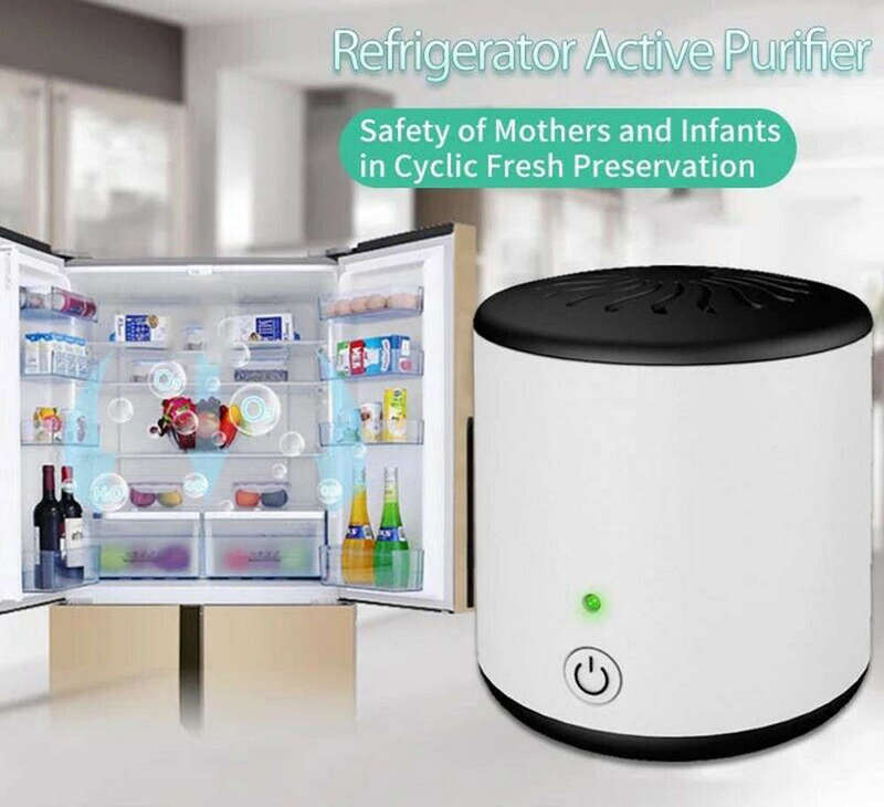 Mini Air Cleaner Refrigerator Active Purifier Ozone Sterilization & Deodorizer