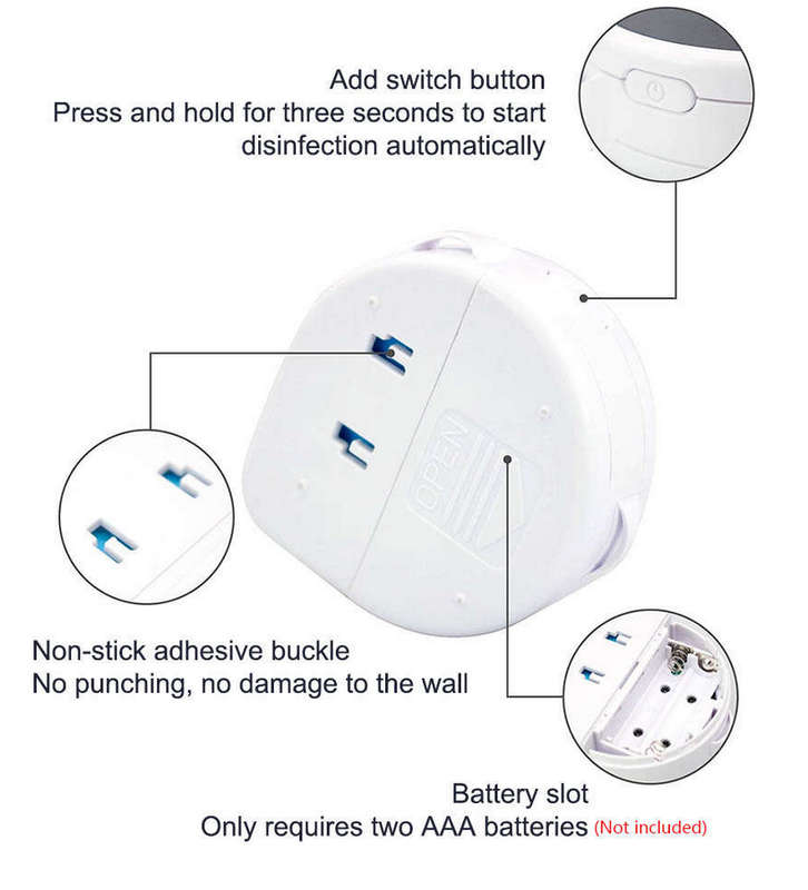 Portable UV Light Electric Toothbrush Sterilizer