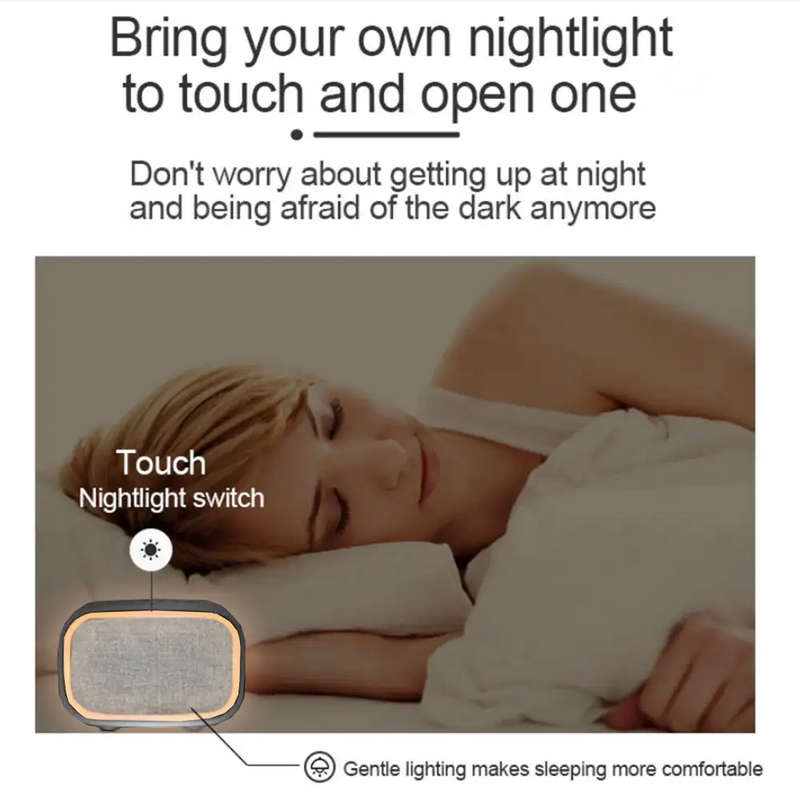 10 Soothing Natural Sound White Noise Machine with Touch Night Light