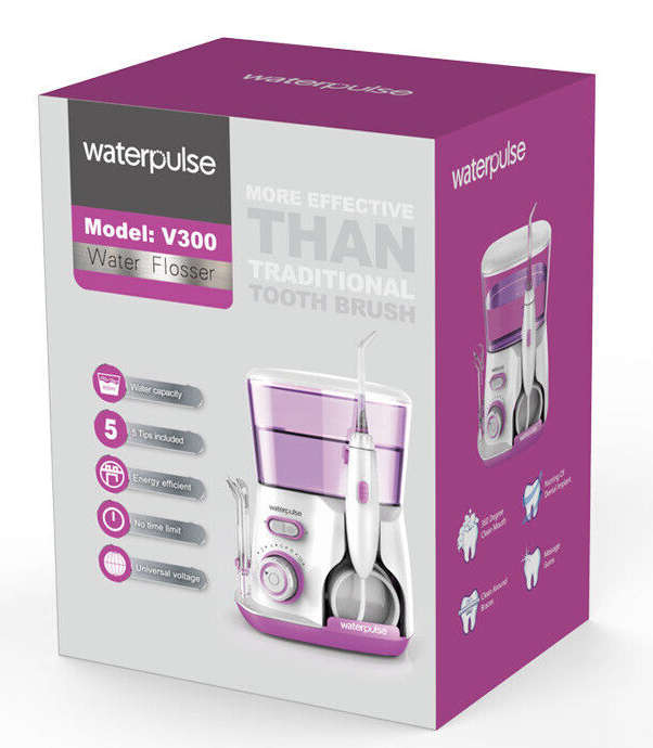 Waterpulse V300 800ml Oral Irrigator Dental Flosser Oral Hygiene Water Flossing Cleaner