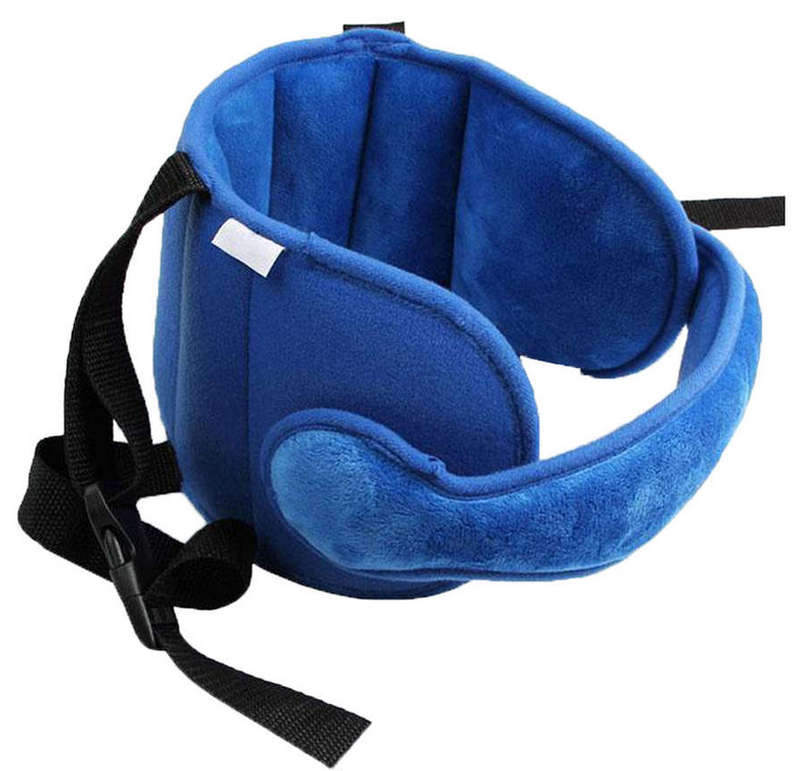 Soft Child Kid Head Support Holder Protector Belt Blue