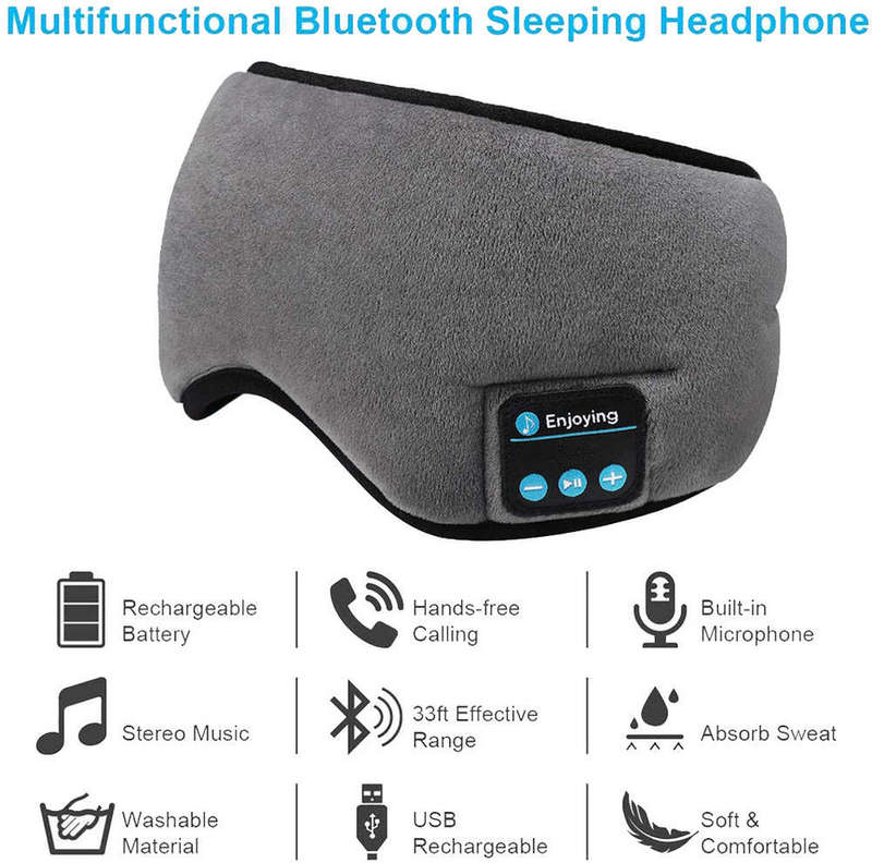 Sleep Headphones Bluetooth Eye Mask with Bluetooth Headphone