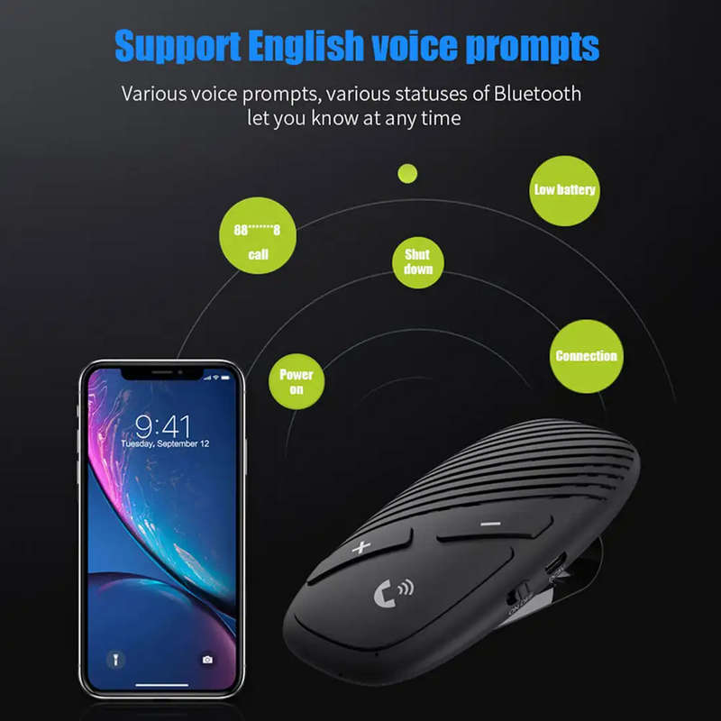Bluetooth Handsfree Speaker Car Kit Music Player