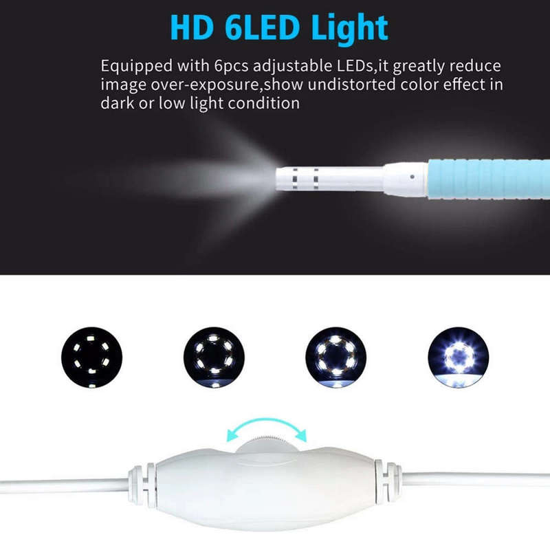 Visual Earpick with LED Camera Endoscope