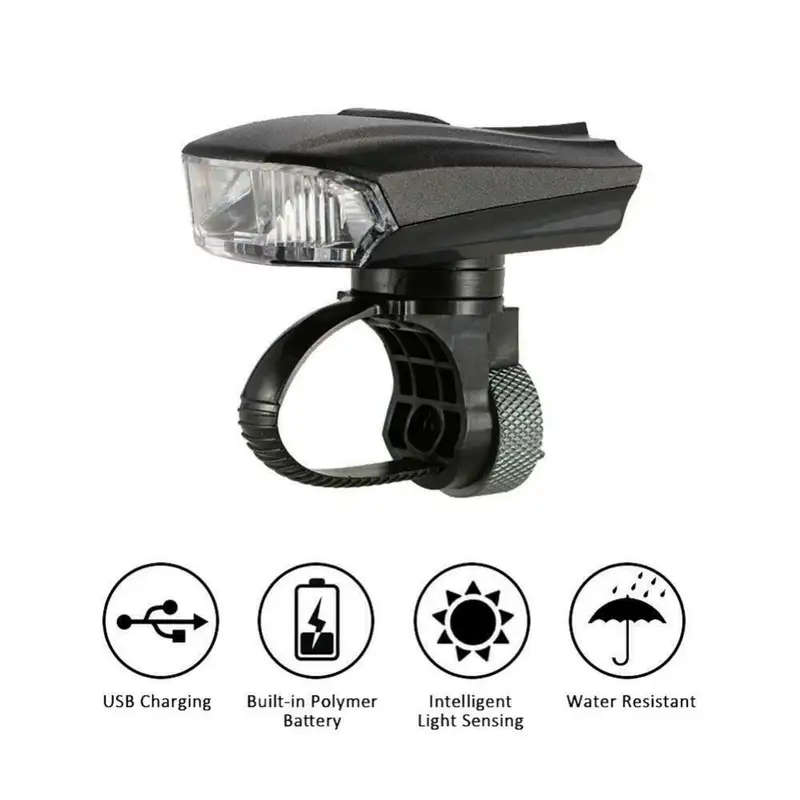 Bicycle Front Light Torch USB Rechargeable Lamp
