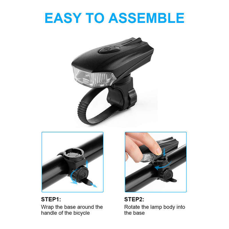 Bicycle Front Light Torch USB Rechargeable Lamp