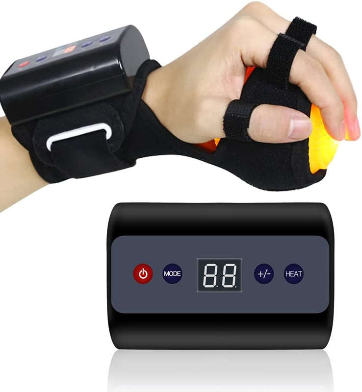 Infrared Hot Compress Hand Massager Ball Rechargeable for Stroke Patients