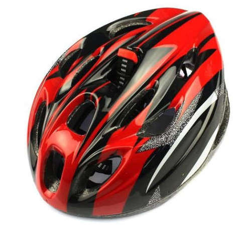 18 Vents Adult Sports Mountain Bike Cycling Helmet Black & Red