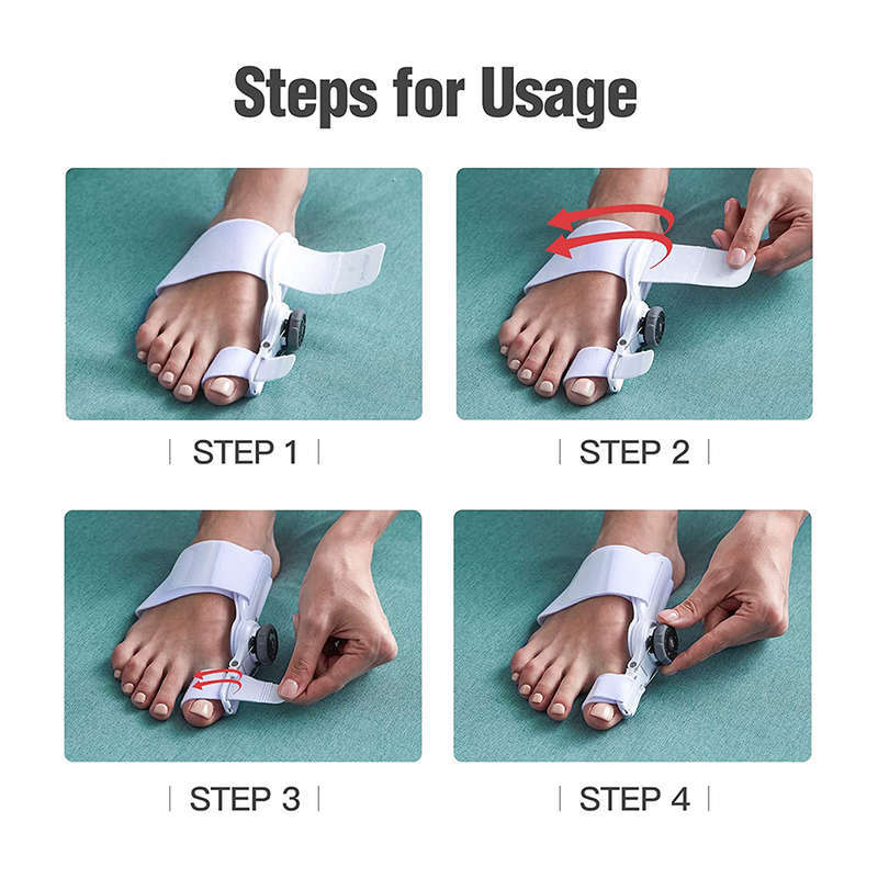 Hallux Valgus Bunion Corrector with Knob fits both legs Orthopedic Toe Straightener