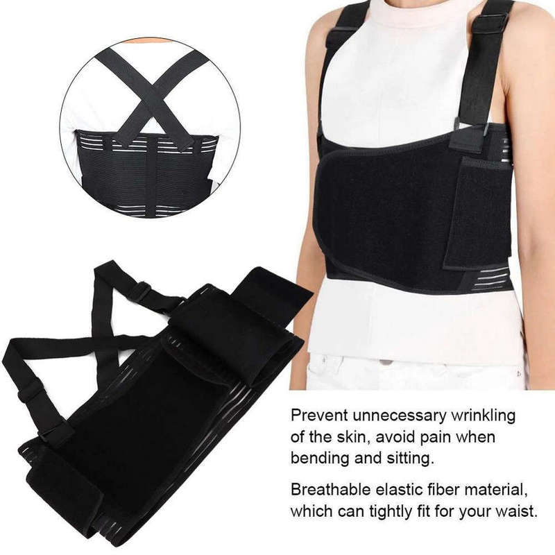 Breathable Broken Rib Chest Support Brace Size : Large
