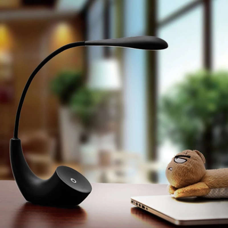 Flexible LED Touch Sensor Switch Moon-Shaped Desk Reading Lamp
