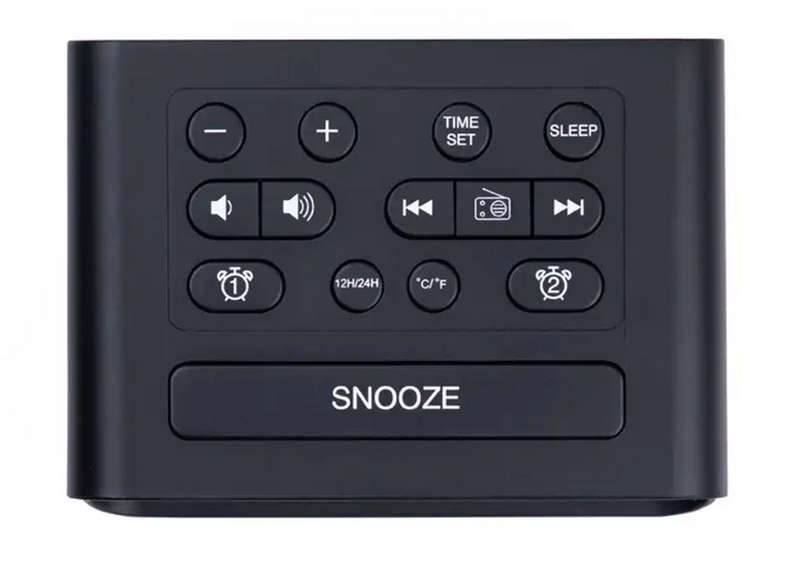 LED Digital Alarm Clock FM Radio with Dual USB Charger