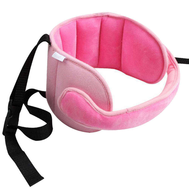Soft Child Kid Head Support Holder Protector Belt Pink