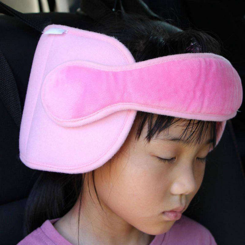 Soft Child Kid Head Support Holder Protector Belt Pink
