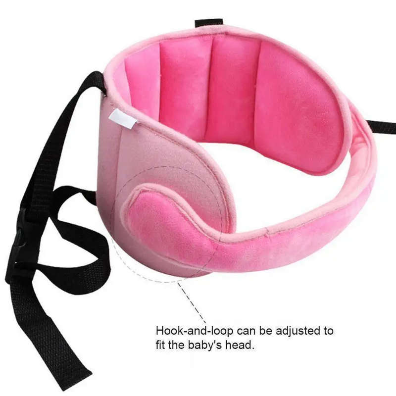Soft Child Kid Head Support Holder Protector Belt Pink