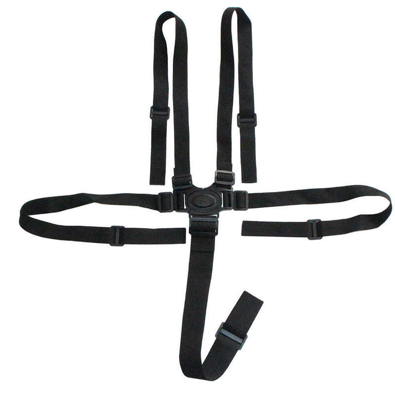 Baby Universal 5 Point Harness Belt Adjustable Strap for Stroller Black