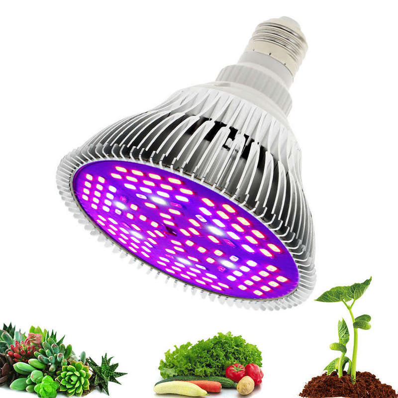 Full Spectrum 50W 78 LED Grow Light Bulb for Indoor Plants