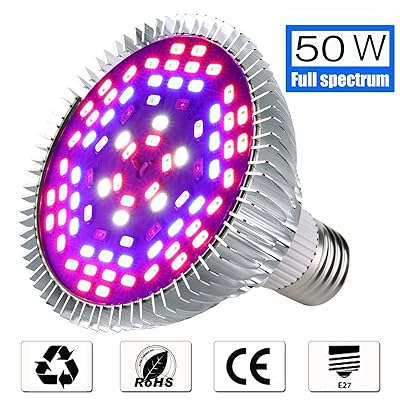 Full Spectrum 50W 78 LED Grow Light Bulb for Indoor Plants