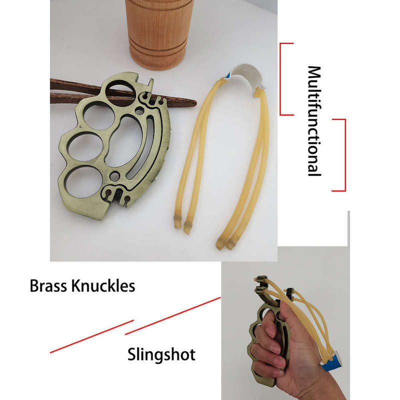 Knuckle Duster Tactical Multifunctional Slingshot