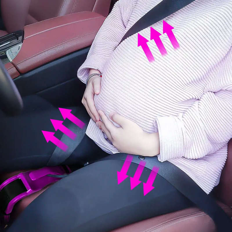 Pregnancy Seat Belt Adjuster Purple