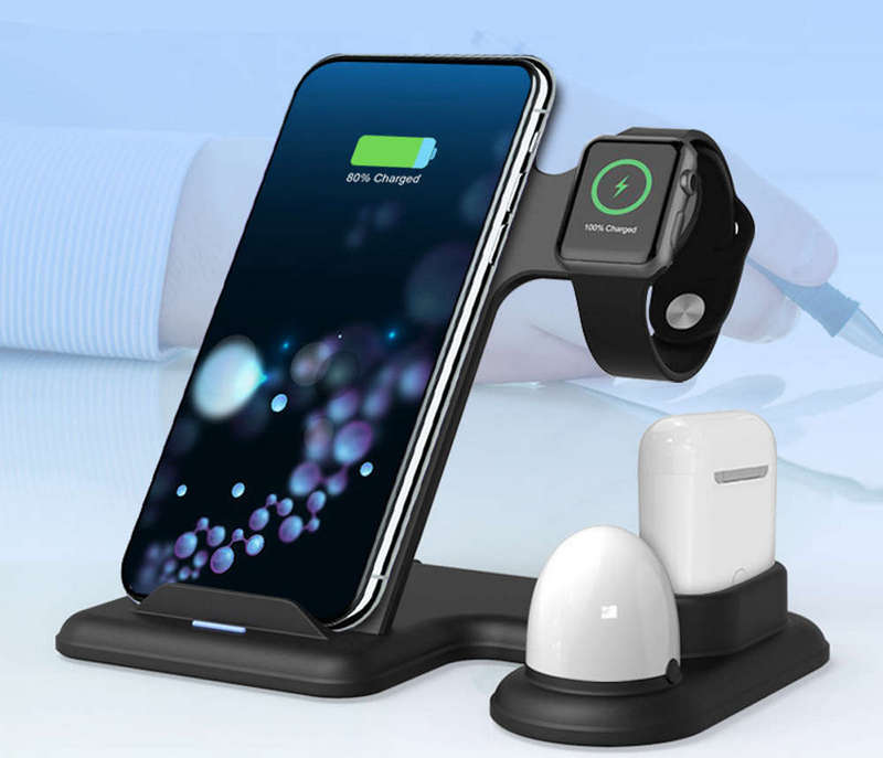 4 in 1 Wireless Charger Fast Charging With Night Light