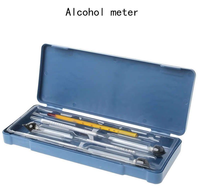 3 Piece Proof Hydrometer Alcohol Meter Tester With one Thermometer