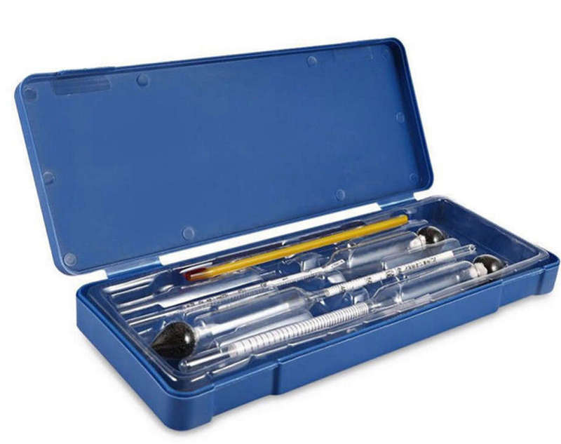 3 Piece Proof Hydrometer Alcohol Meter Tester With one Thermometer