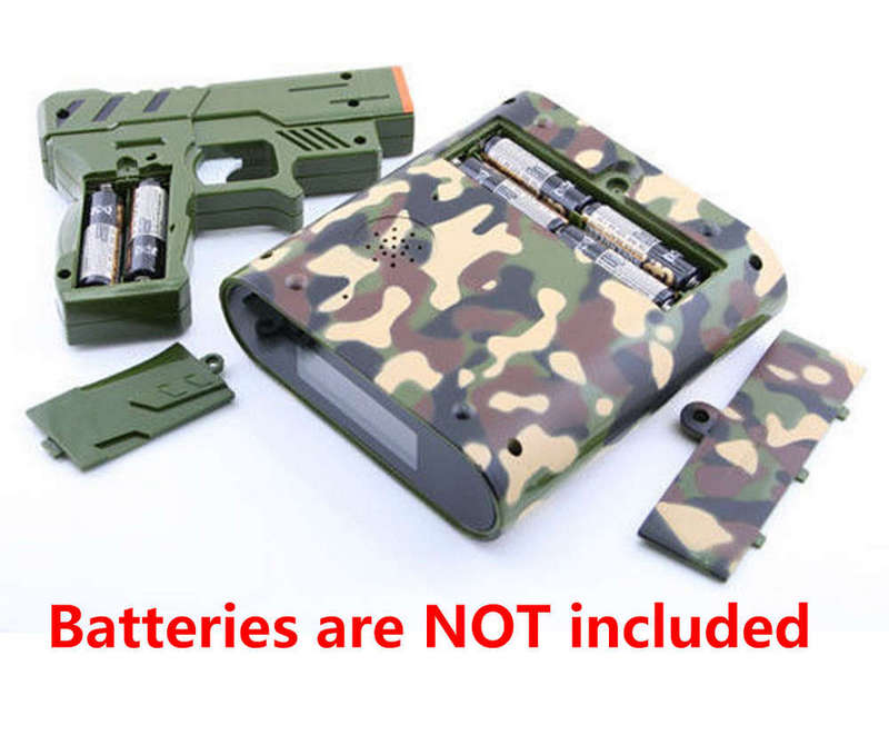 Lock N' Load Gun Target Alarm Clock Green