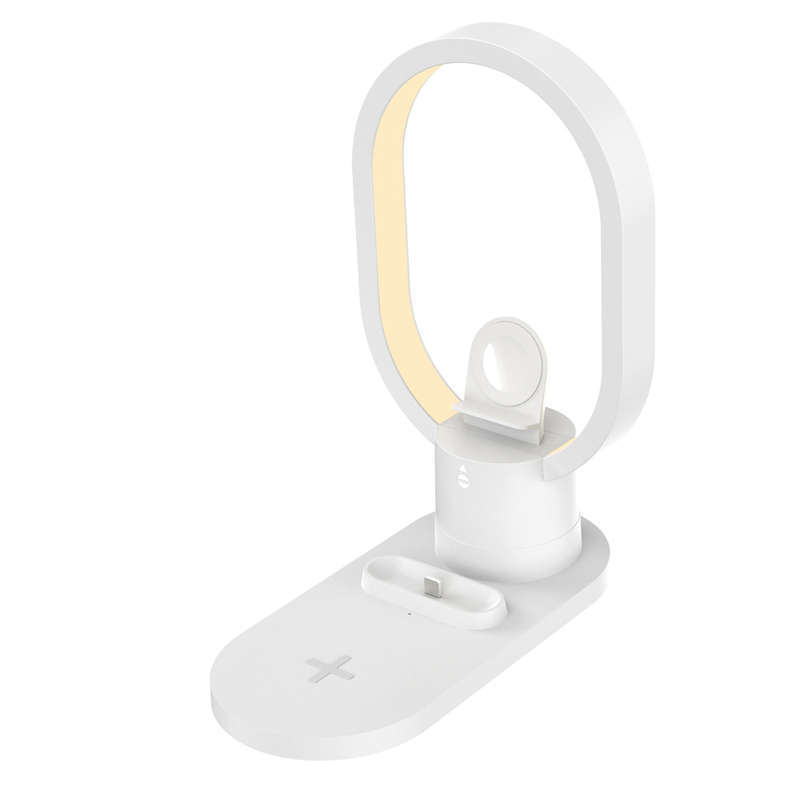 4 In 1 Table Lamp with Wireless Charging Dock for iPhone