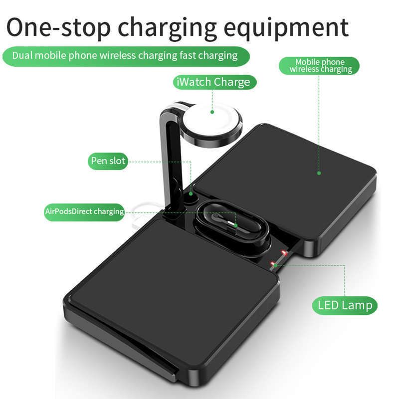 4-in-1 Wireless Charging Station Dock for Android Airpods Watch Charger