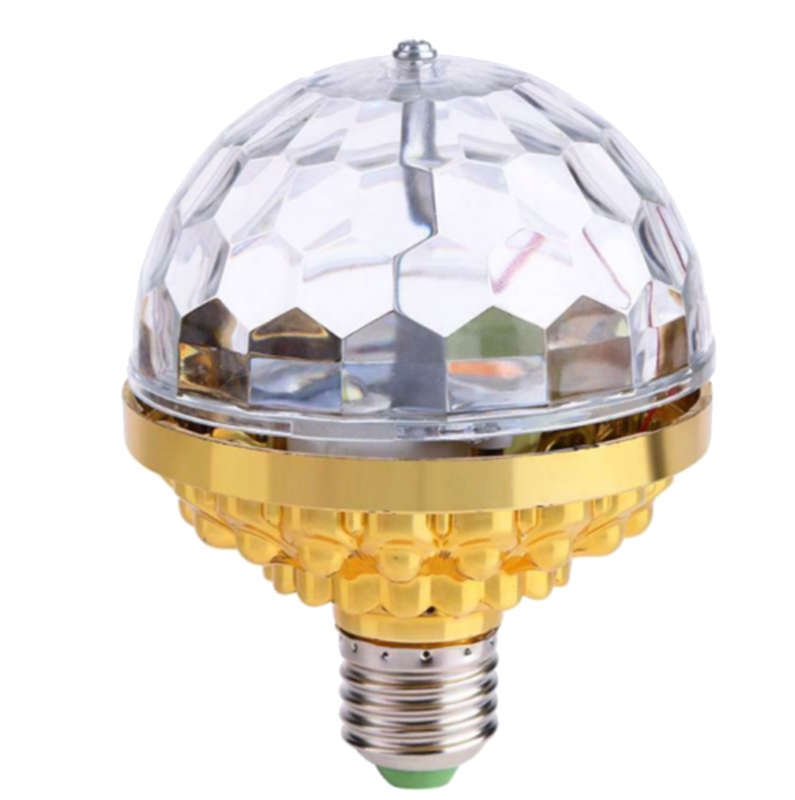 6 Color Disco Ball Lamp RGB Rotating LED Party Bulb