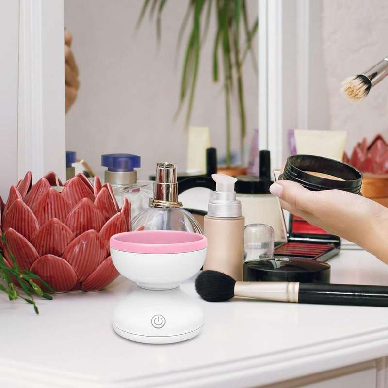 Electric Makeup EyeShadow Brush Cleaner USB powered