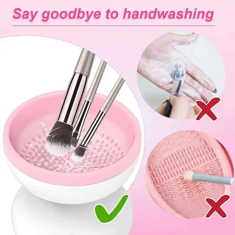 Electric Makeup EyeShadow Brush Cleaner USB powered