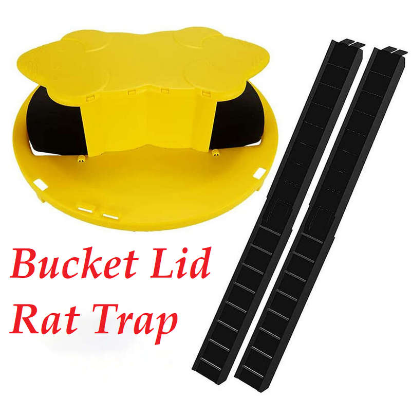 Flip Slide Bucket Lid Rat Trap Auto Reset Mouse Trap