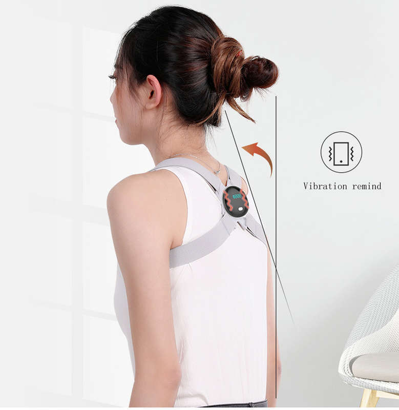 LCD Smart Vibration Reminder Back Posture Corrector Belt