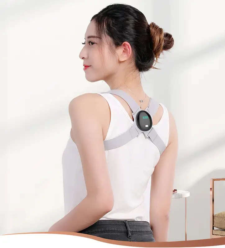 LCD Smart Vibration Reminder Back Posture Corrector Belt