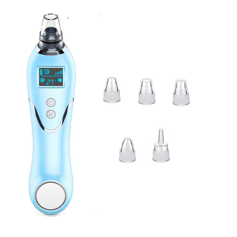 Blackhead Remover Suction Cleaner with Cold Hot Compress LED Display
