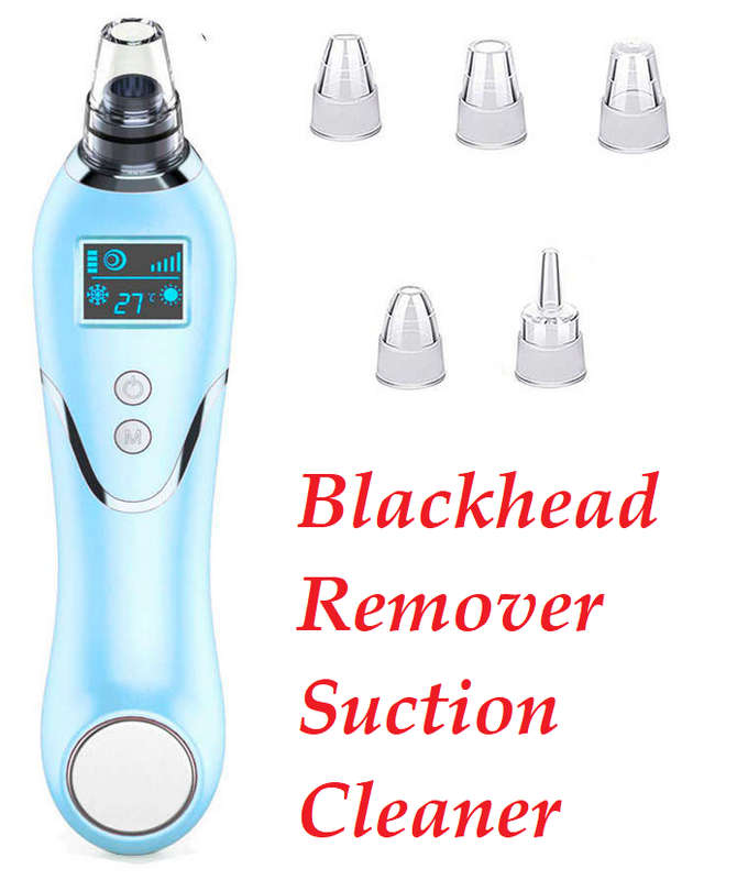 Blackhead Remover Suction Cleaner with Cold Hot Compress LED Display